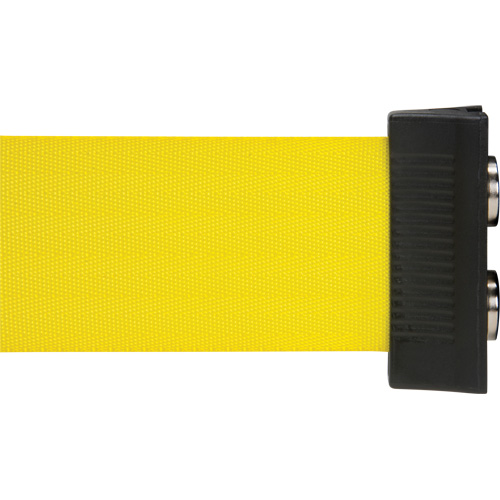 Cassette de ruban magn&eacute;tique pour barri&egrave;re de contr&ocirc;le des foules personnalis&eacute;e, Attention ne pas entrer, 7', Ruban Jaune Helyx Safety & Industrial Supplies