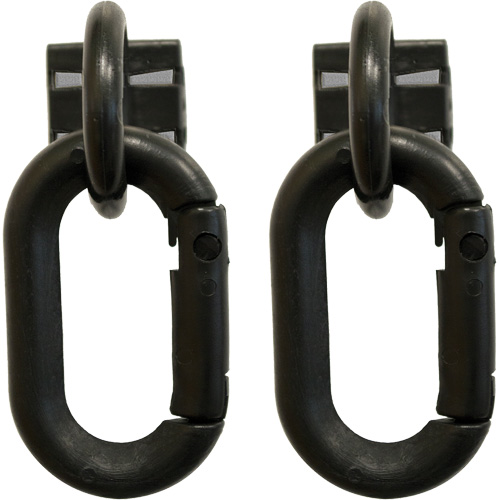 Safety Chain Magnetic Ring & Carabiner Set, Black Helyx Safety & Industrial Supplies