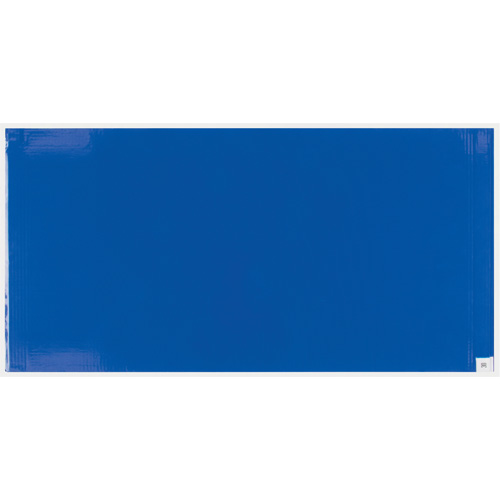 Ensemble de cadre et tapis pelables de salle blanche, &eacute;paisseur 1,57 mils, 18" la, 3' lo x Bleu Helyx Safety & Industrial Supplies