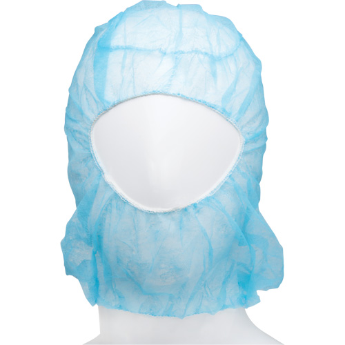 Cagoule jetable, Polypropyl&egrave;ne, Bleu Helyx Safety & Industrial Supplies