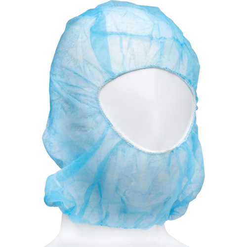 Cagoule jetable, Polypropyl&egrave;ne, Bleu Helyx Safety & Industrial Supplies