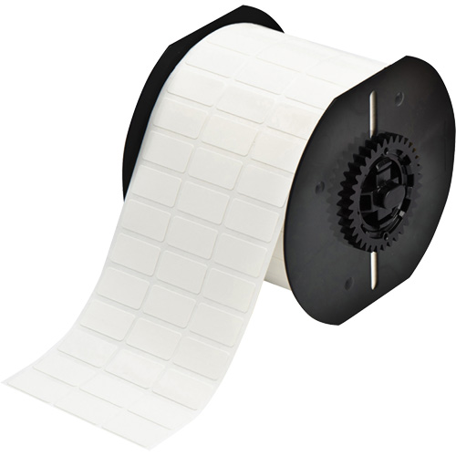 &eacute;tiquettes adh&eacute;sives repositionnables de s&eacute;rie B33, Vinyle, 1" lo x 0,5" h, Blanc Helyx Safety & Industrial Supplies