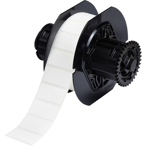 B33 Polyamide Coated Cloth Labels, Nylon, 1.5" L x 0.75" H, White Helyx Safety & Industrial Supplies