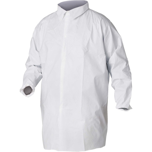 KleenGuard A20 Lab Coats, SMS, White, Small Helyx Safety & Industrial Supplies