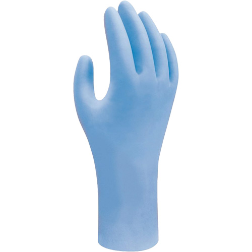 Biodegradable Disposable Gloves, X-Small, Nitrile, 2.5-mil, Powder-Free, Blue Helyx Safety & Industrial Supplies