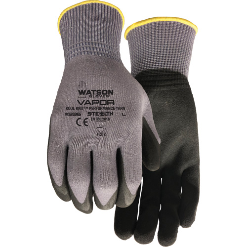 Stealth Vapour Coated Gloves, Small, Foam PVC Coating, 15 Gauge, Nylon Shell Helyx Safety & Industrial Supplies