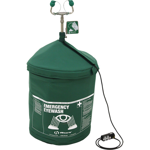 Douche oculaire d'urgence portative en mat&eacute;riau tremp&eacute;, Pressuris&eacute;, Capacit&eacute; 15 gal., Conformit&eacute; ANSI Z358.1 Helyx Safety & Industrial Supplies