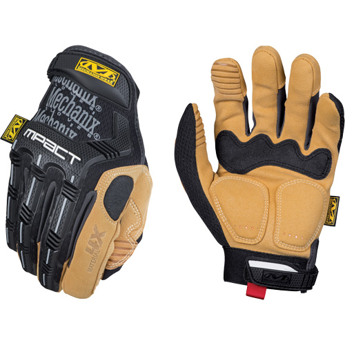 Material4X&reg; M-Pact&reg; Impact Gloves, 8, Synthetic Palm, Hook & Loop Cuff Helyx Safety & Industrial Supplies