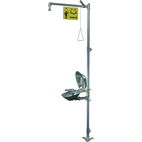 Halo Shower & Eye/Face Wash Unit, Pedestal Helyx Safety & Industrial Supplies