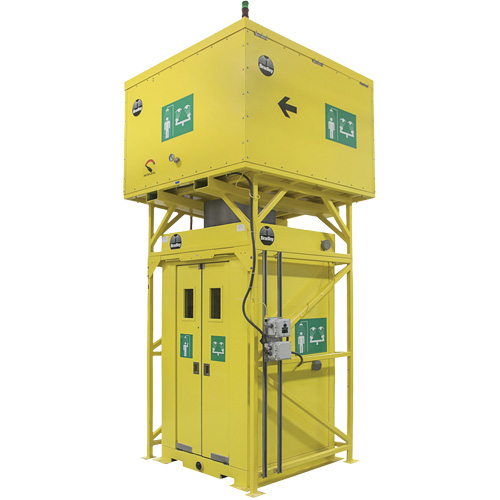 Enclosed Outdoor Gravity Fed Safety Shower Helyx Safety & Industrial Supplies