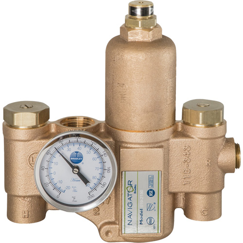Navigator EFX20 Emergency Fixture Thermostatic Mixing Valve, 30 GPM Helyx Safety & Industrial Supplies