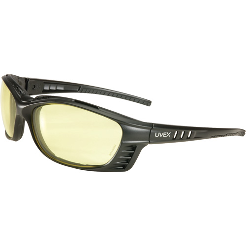Uvex&reg; Livewire Safety Glasses with HydroShield Lenses, Amber Lens, Anti-Fog, ANSI Z87+/Meets/Exceeds CSA Z94.3 Helyx Safety & Industrial Supplies