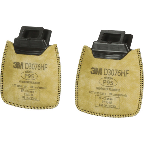 Secure Click Respirator Cartridge, Combination Gas/Vapour Cartridge and Particulate Filter, Acid Gas/P95 Helyx Safety & Industrial Supplies