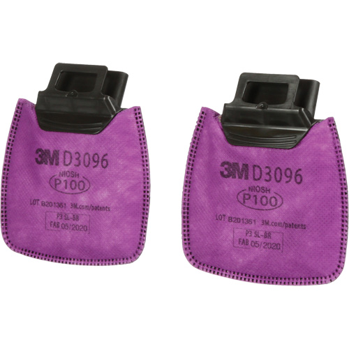 Secure Click Filter, Particulate Filter with Nuisance Vapour Relief, Acid Gas/P100 Helyx Safety & Industrial Supplies