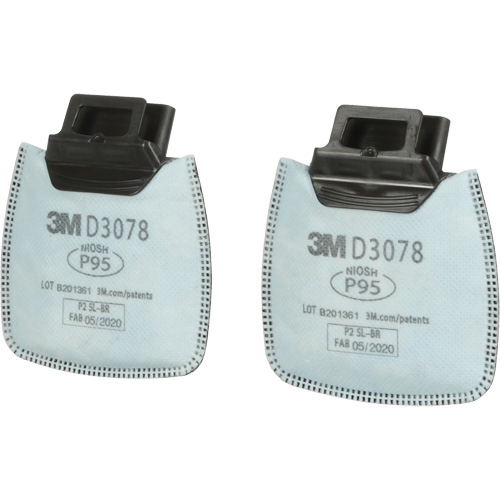 Secure Click Filter, Particulate Filter with Nuisance Vapour Relief, Organic Vapour/Acid Gas/P95 Helyx Safety & Industrial Supplies