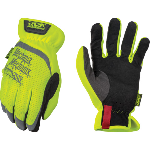 FastFit&reg; High-Visibility Work Gloves, Synthetic Palm, Size Large/10 Helyx Safety & Industrial Supplies