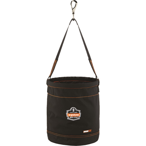 Arsenal&reg; 5970 Swiveling Hook Hoist Bucket, Nylon, 12.5" Dia. x 15" H, 100 lbs. Load Rating Helyx Safety & Industrial Supplies