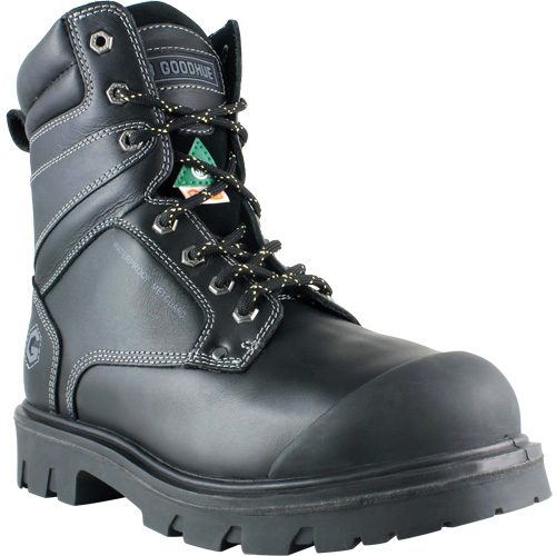 Bottes de travail Boomerang, Cuir, Embout Acier, Taille 7, Imperm&eacute;able Helyx Safety & Industrial Supplies