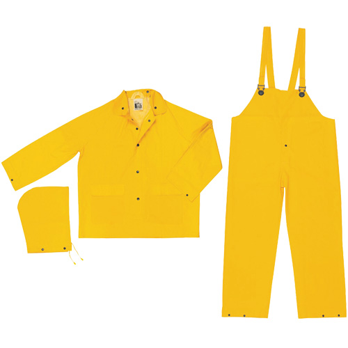 Classic Series Rain Suit, Polyester/PVC, 2X-Large, Yellow Helyx Safety & Industrial Supplies