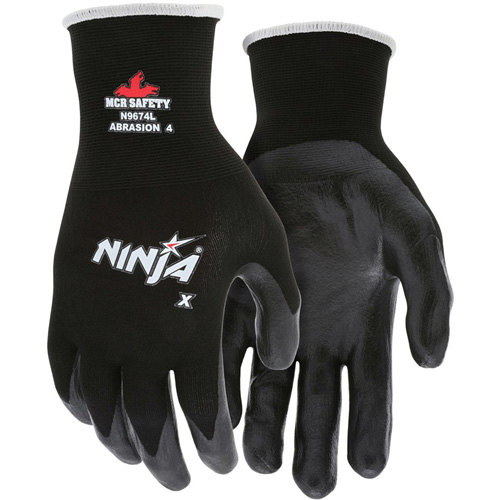 Gants enduits Ninja, Grand, R&ecirc;vetement Bipolym&egrave;re, Calibre 15, Enveloppe en Nylon/Lycra Helyx Safety & Industrial Supplies