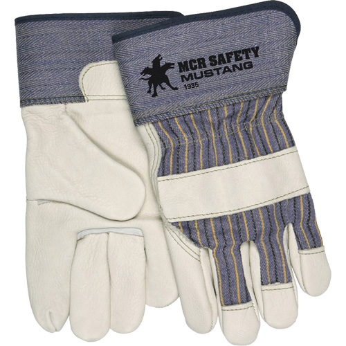 Gants dajusteur Mustang, Grand, Paume en Cuir fleur de vache, Doublure en Molleton Helyx Safety & Industrial Supplies