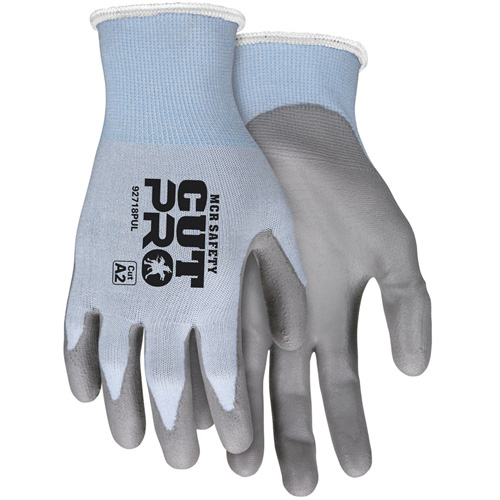 Safety Cut Pro Cut Resistant Gloves, Size Large, 18 Gauge, Polyurethane Coated, HPPE Shell, ASTM ANSI Level A2 Helyx Safety & Industrial Supplies