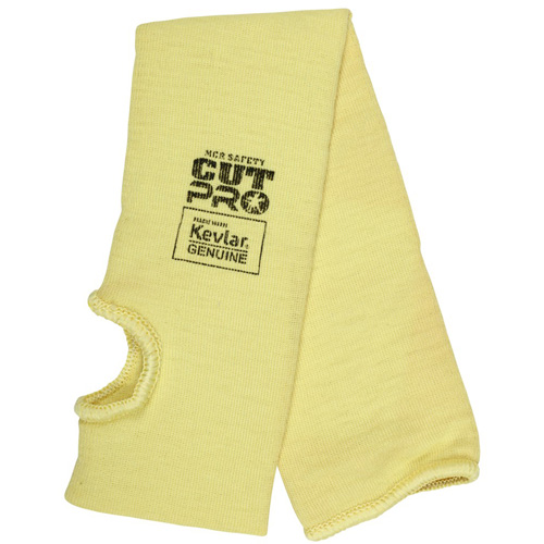Manchon r&eacute;sistant &agrave; la coupure Safety Cut Pro, Kevlar, 18", ASTM ANSI niveau A3, Jaune Helyx Safety & Industrial Supplies