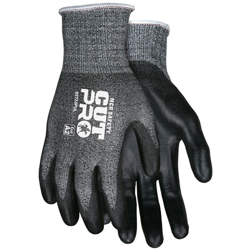 Safety Cut Pro Cut Resistant Gloves, Size Large, 13 Gauge, Polyurethane Coated, HPPE Shell, ASTM ANSI Level A2 Helyx Safety & Industrial Supplies