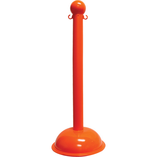 Poteau pour service intense, Hauteur de 40", Orange Helyx Safety & Industrial Supplies