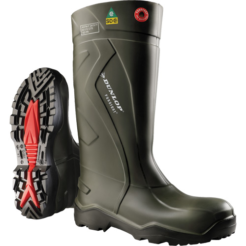 Purofort+&reg; Full Safety Boots, Purofort&reg;, Steel Toe, Size 7, Puncture Resistant Sole Helyx Safety & Industrial Supplies