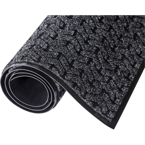 Tapis d'accueil Performance Tire-Track, Essuie-pieds/grattoir, 4' x 8' x 3/8", Charbon Helyx Safety & Industrial Supplies