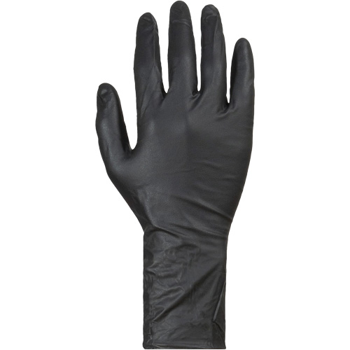 Gants jetables KeepKleen, Grand, Nitrile, 8 mils, Sans poudre, Noir Helyx Safety & Industrial Supplies