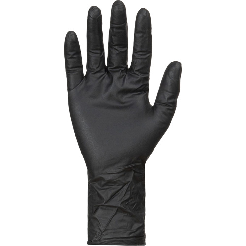 Gants jetables KeepKleen, Grand, Nitrile, 8 mils, Sans poudre, Noir Helyx Safety & Industrial Supplies