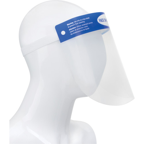 Visi&egrave;re jetable avec harnais de t&ecirc;te, PET Helyx Safety & Industrial Supplies