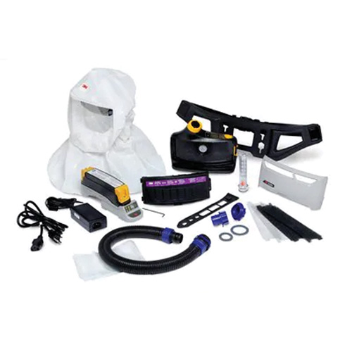 Ensemble respirateur d&eacute;puration dair propuls&eacute; facile &agrave; nettoyer Versaflo, Cagoule ample & visi&egrave;re, Pile Lithium-ion Helyx Safety & Industrial Supplies