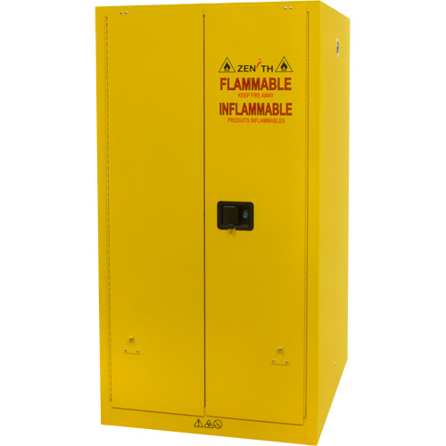 Flammable Storage Cabinet, 60 gal., 2 Door, 34" W x 65" H x 34" D Helyx Safety & Industrial Supplies