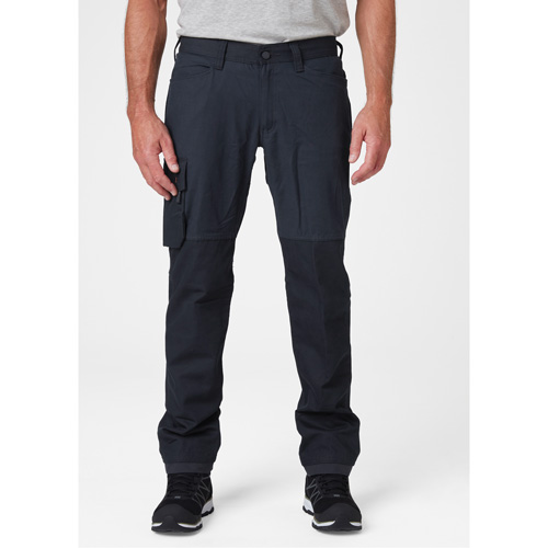 Pantalons d'entretien Oxford, Poly-coton, Bleu marin, Taille 30, Entrejambe 32 Helyx Safety & Industrial Supplies