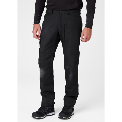 Pantalons d'entretien Oxford, Poly-coton, Noir, Taille 30, Entrejambe 32 Helyx Safety & Industrial Supplies