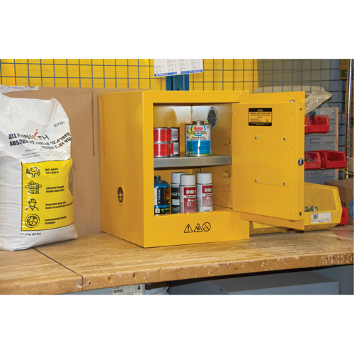 Armoire pour produits inflammables, 4 gal., 1 Porte(s), 17" La x 22" h x 18" p Helyx Safety & Industrial Supplies