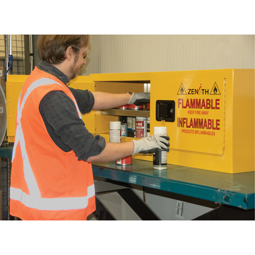 Armoire pour produits inflammables, 12 gal., 2 Porte(s), 43" La x 18" h x 18" p Helyx Safety & Industrial Supplies