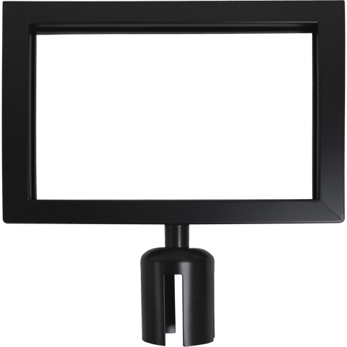 Sign Frame for Crowd Control Post, Black Helyx Safety & Industrial Supplies