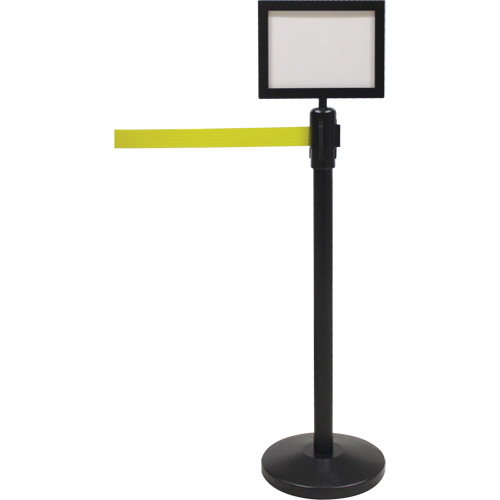 Sign Frame for Crowd Control Post, Black Helyx Safety & Industrial Supplies