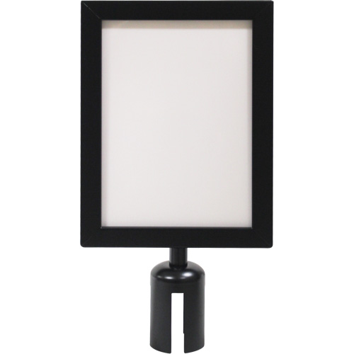 Sign Frame for Crowd Control Post, Black Helyx Safety & Industrial Supplies