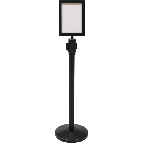 Sign Frame for Crowd Control Post, Black Helyx Safety & Industrial Supplies