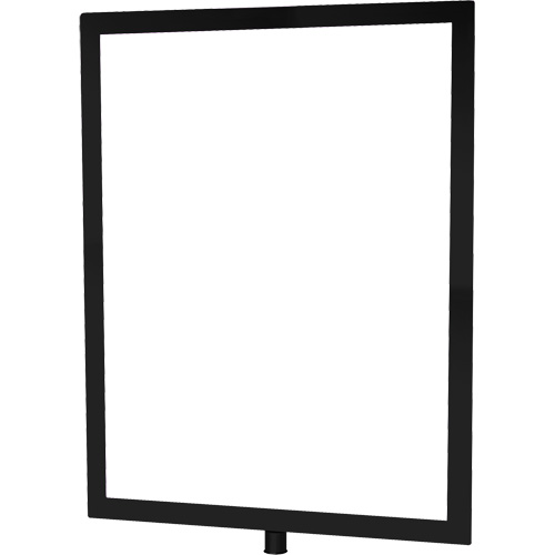 Porte-enseigne vertical robuste pour montant classique, Noir Helyx Safety & Industrial Supplies