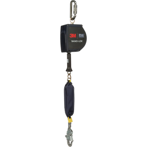 Nano-Lok Extended Length Self Retracting Lifeline, 15', Stainless Steel, Swivel Helyx Safety & Industrial Supplies