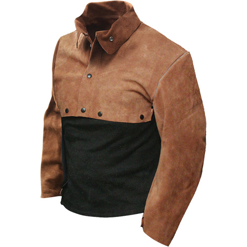 Standard Grade Leather Cape Sleeve, 2X-Large, Brown Helyx Safety & Industrial Supplies