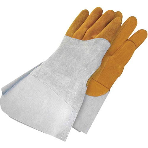 Gants de soudage &agrave; l'arc TIG en cuir de daim retourn&eacute; Gander Brand, Cuir fleur de daim, Taille 9 Helyx Safety & Industrial Supplies