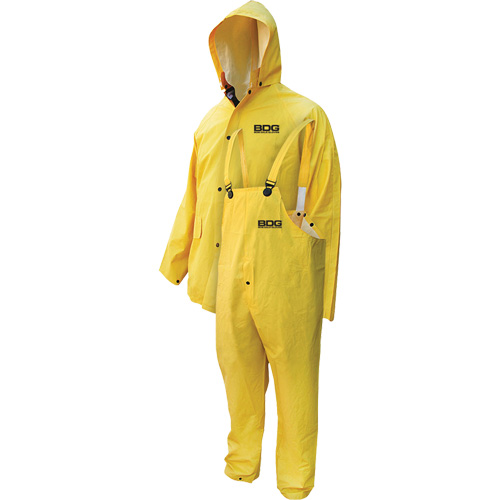Deny 3-Piece FR Rainwear Suit, 5X-Large, Yellow Helyx Safety & Industrial Supplies