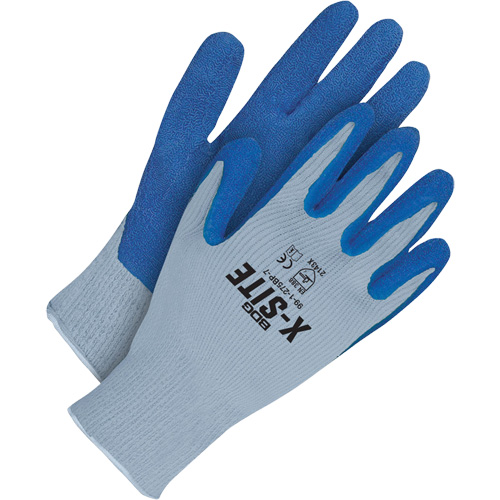 X-Site Gloves, 6, Latex Coating, Polyester/Cotton Shell Helyx Safety & Industrial Supplies